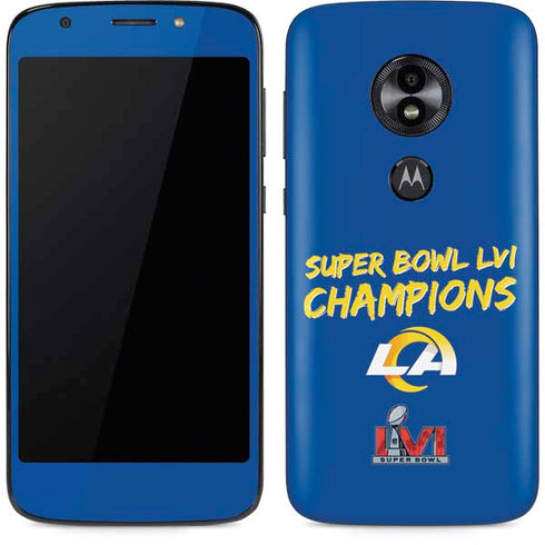 NFL Super Bowl LVI Champions Rams Moto E5 Play Skin
